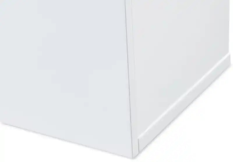 Meuble TV moderne 78" avec rangement et gestion des câbles pour TV jusqu'à 85" - Blanc