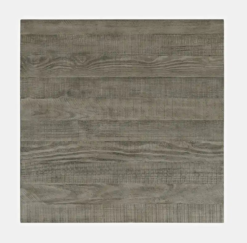 Table d'appoint rustique en bois flotté de 24 po avec tiroir et étagère inférieure ouverte