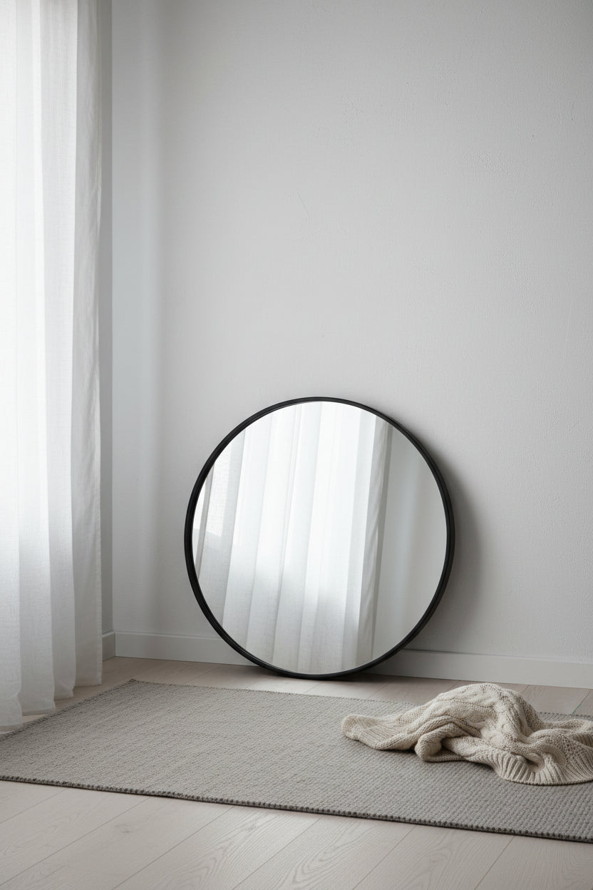 Halpert Black 32 Mirror