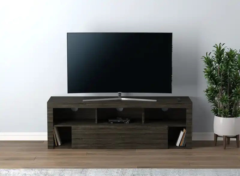 Meuble TV de 150 cm avec 1 grand tiroir et 5 étagères