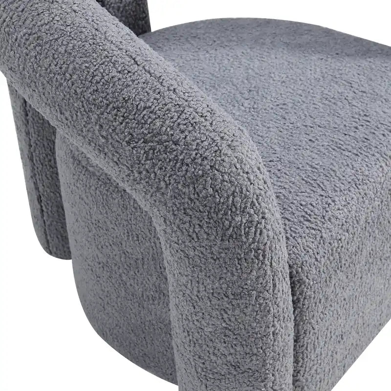 Fauteuil d'appoint contemporain en bois gris