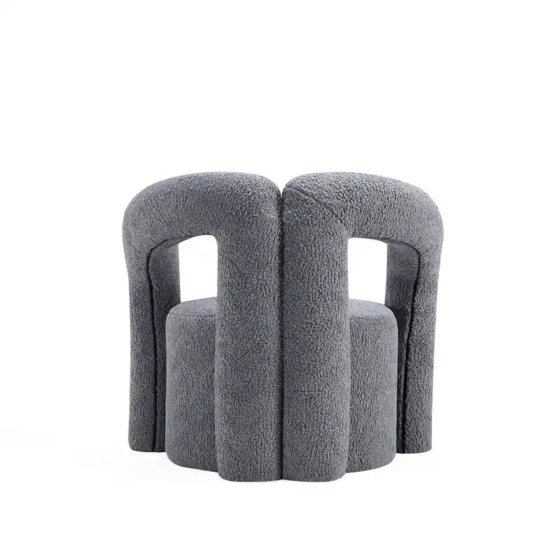 Fauteuil d'appoint contemporain en bois gris