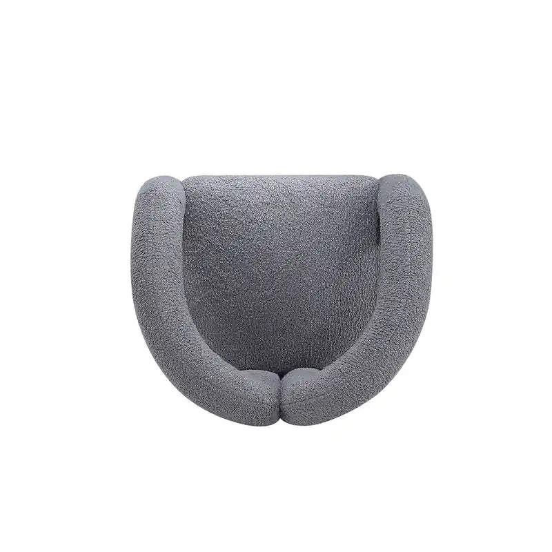 Fauteuil d'appoint contemporain en bois gris