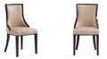 Manhattan Comfort Set of 2 Grand Faux Leather Dining Chairs