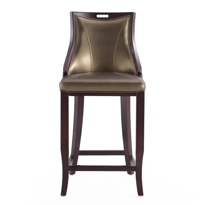 Tabouret de bar 41 Beech Wood - Bronze et noyer