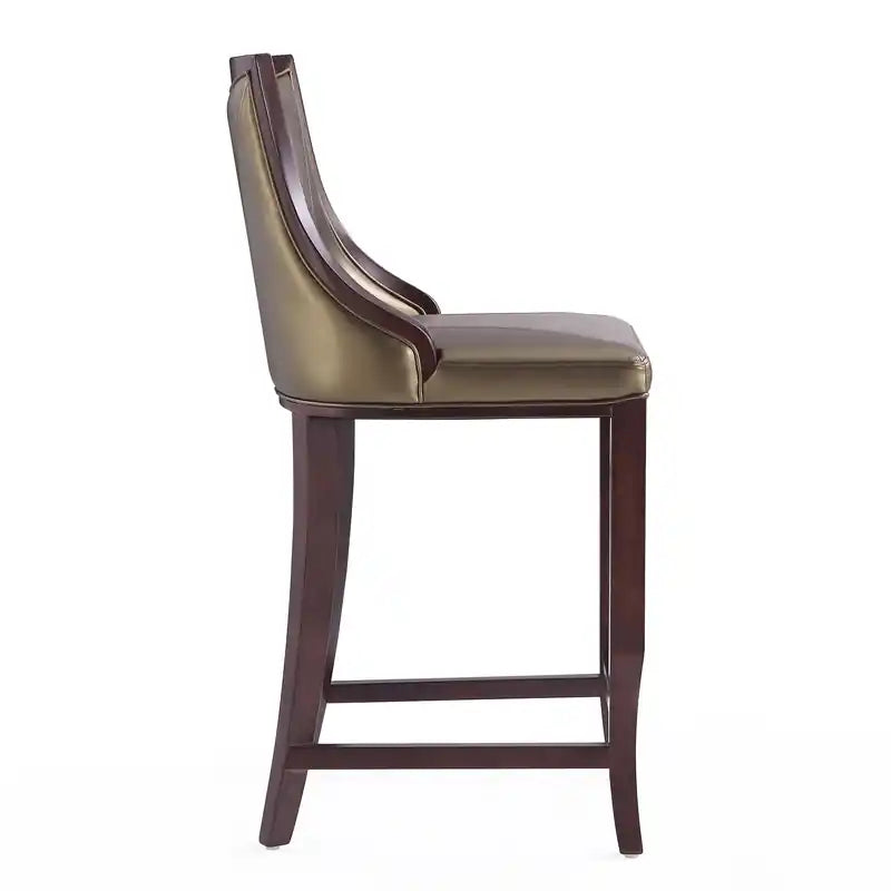 Tabouret de bar 41 Beech Wood - Bronze et noyer
