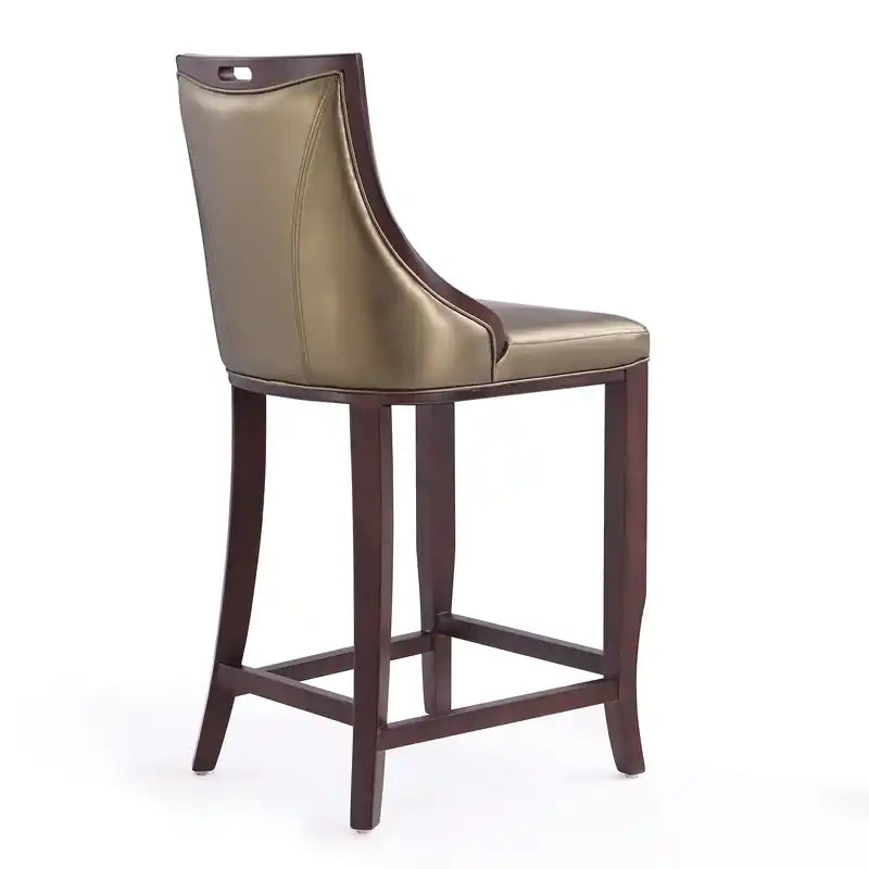 Tabouret de bar 41 Beech Wood - Bronze et noyer