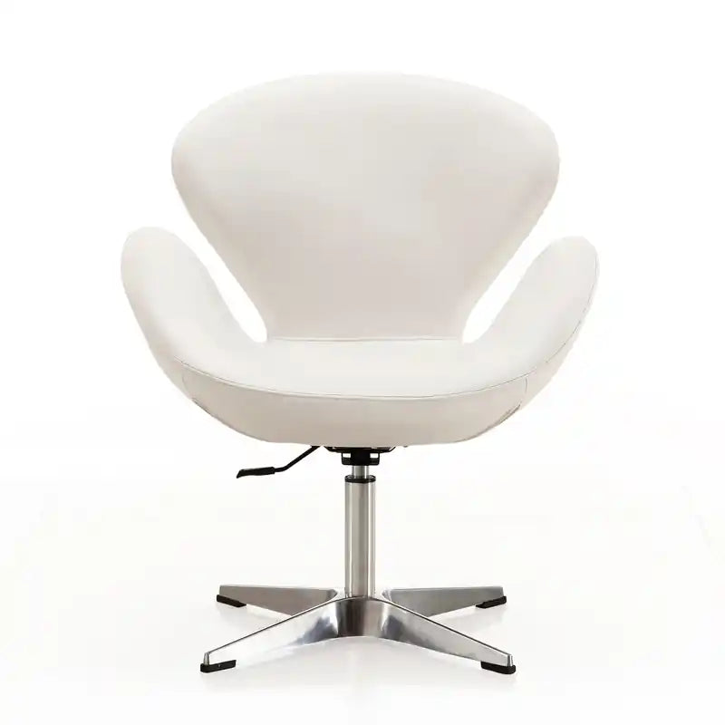 Chaise en métal moderne blanche
