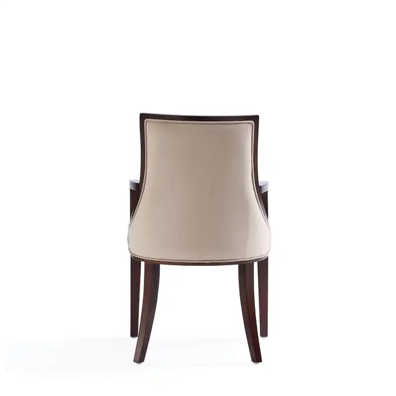 Chaise de salle à manger classique en bois tanné