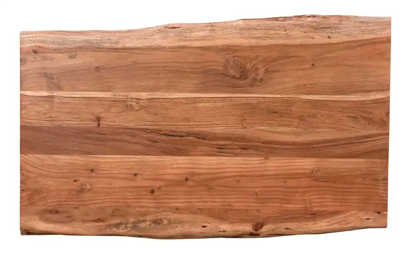 45 Table Basse Rustique - Marron et Noir avec Pieds en Métal