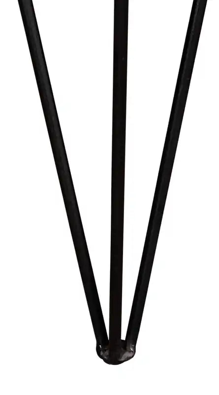45 Table Basse Rustique - Marron et Noir avec Pieds en Métal