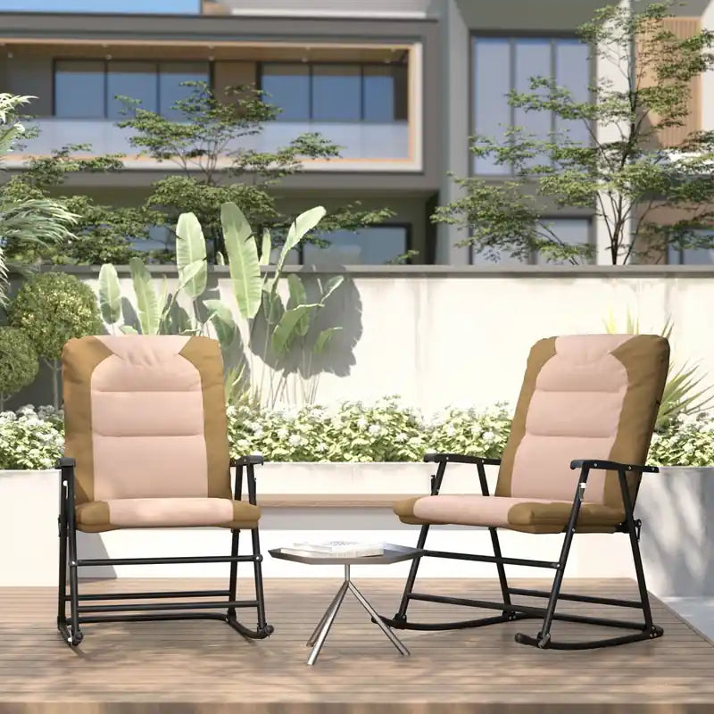 Fauteuil à bascule pliant de patio
