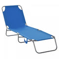 Outsunny Folding Outdoor Lounge Chair For Patio, Garden, Poolside