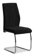 Ross Dining Chair with Velvet-Look Fabric