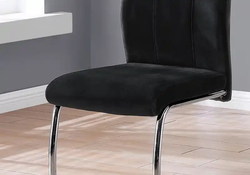 Chaise de salle à manger avec tissu aspect velours