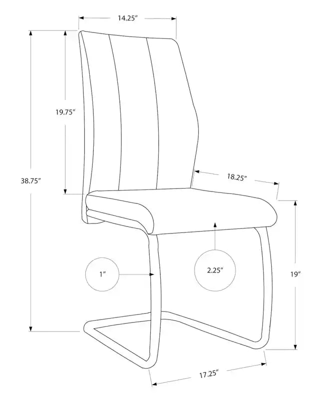 Chaise de salle à manger avec tissu aspect velours