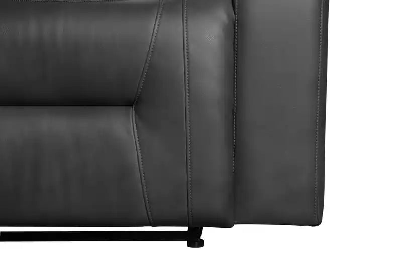 Fauteuil inclinable électrique aspect cuir avec accoudoirs de rangement et port USB