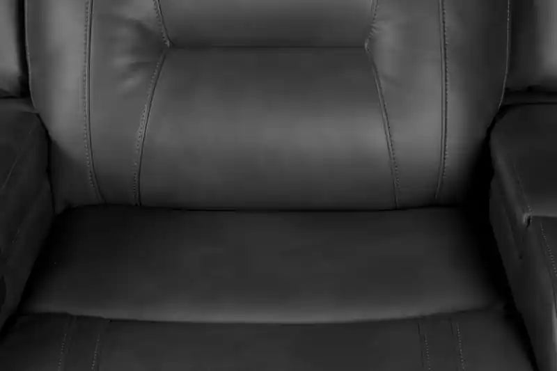 Fauteuil inclinable électrique aspect cuir avec accoudoirs de rangement et port USB