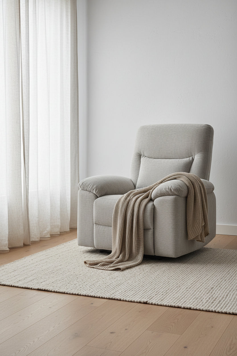 Spencer 41.3 Chenille Fabric Power Reclining Chair