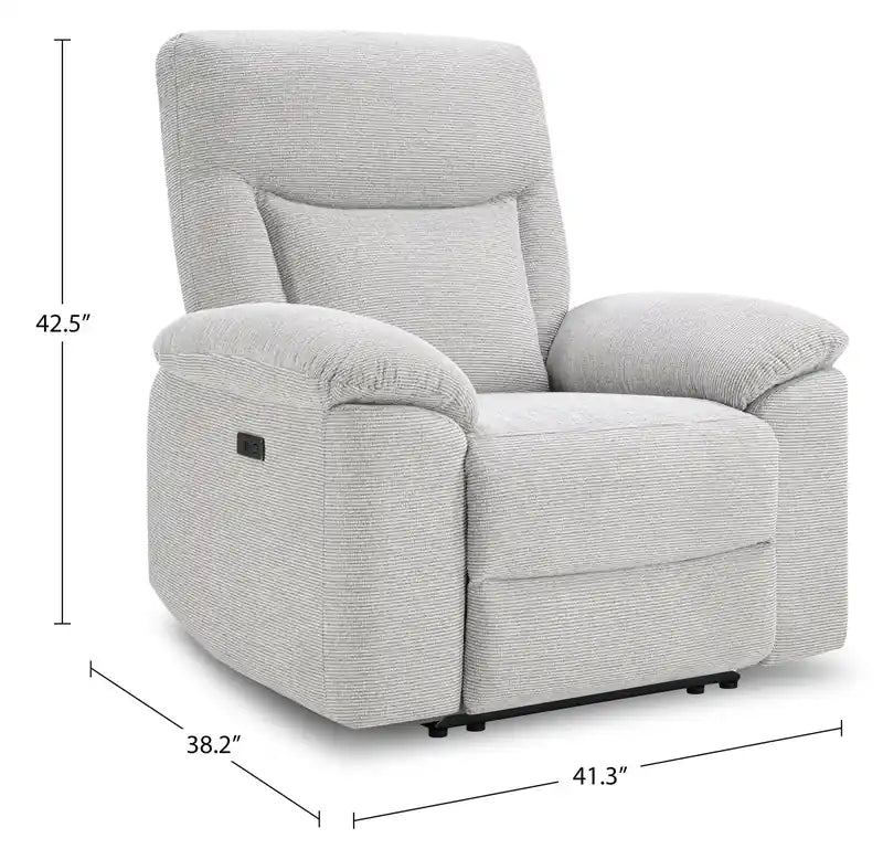41.3 Fauteuil inclinable électrique en tissu chenille