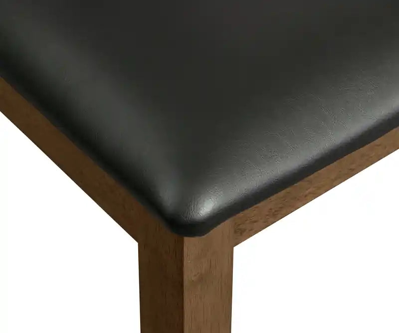 Chaise de salle à manger en similicuir, dossier croisé
